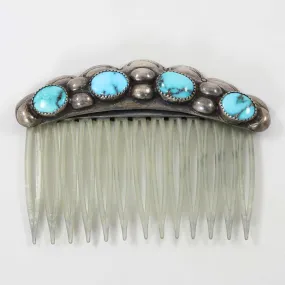 1930s Turquoise Hair Comb