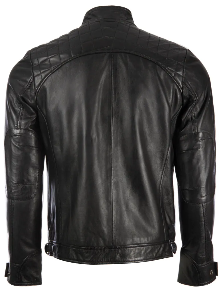 44T9 Men's Biker Jacket - Black