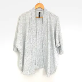 90 Degree by Reflex Heathered Grey Open Dolman Cardigan- Size XS