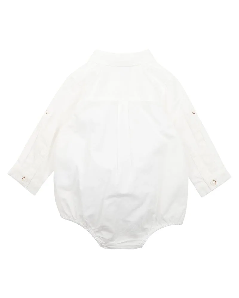 Bebe - Liam Shirt Bodysuit Ivory