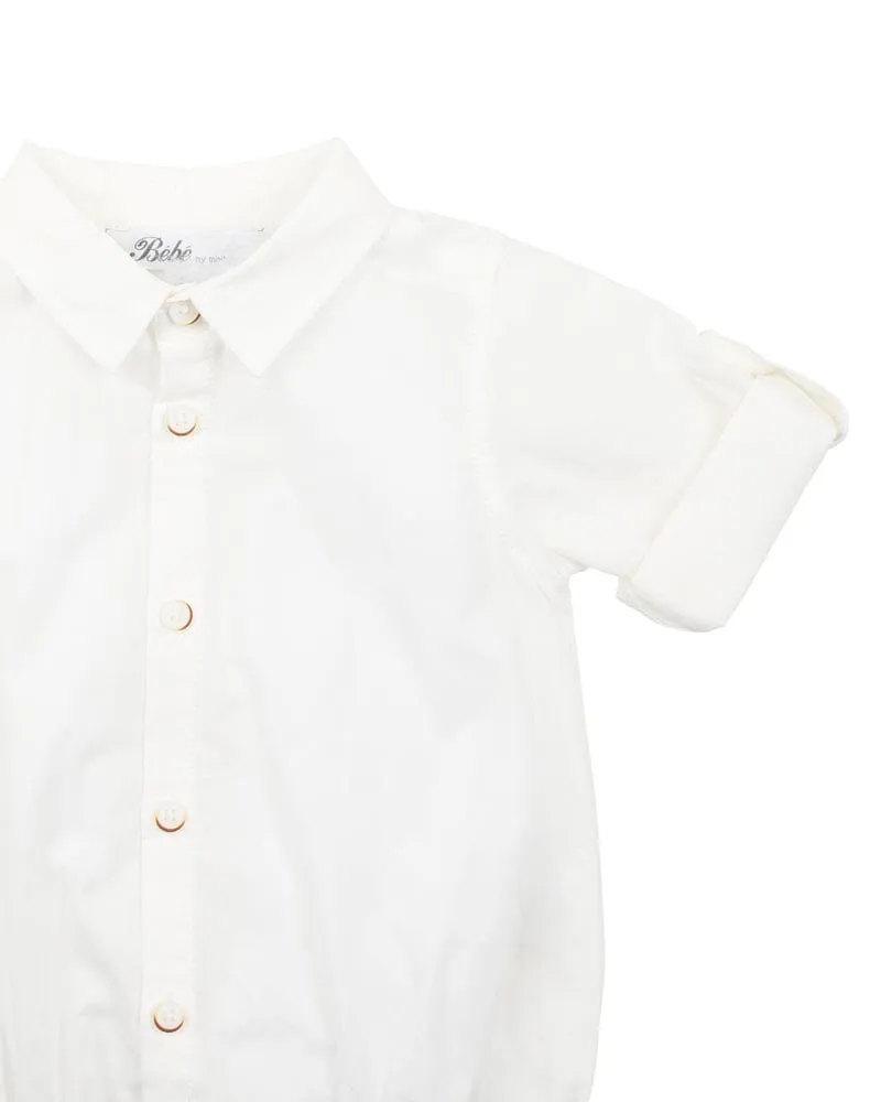 Bebe - Liam Shirt Bodysuit Ivory