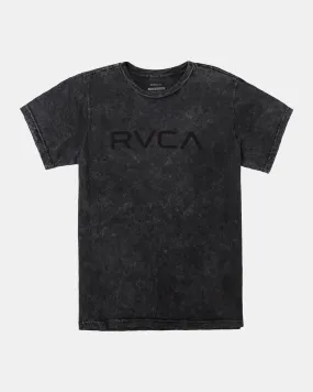 Big RVCA Tie-Dyed Tee - Black Shock Wash