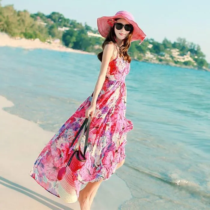 Boho Style Summer Beach Long Dress