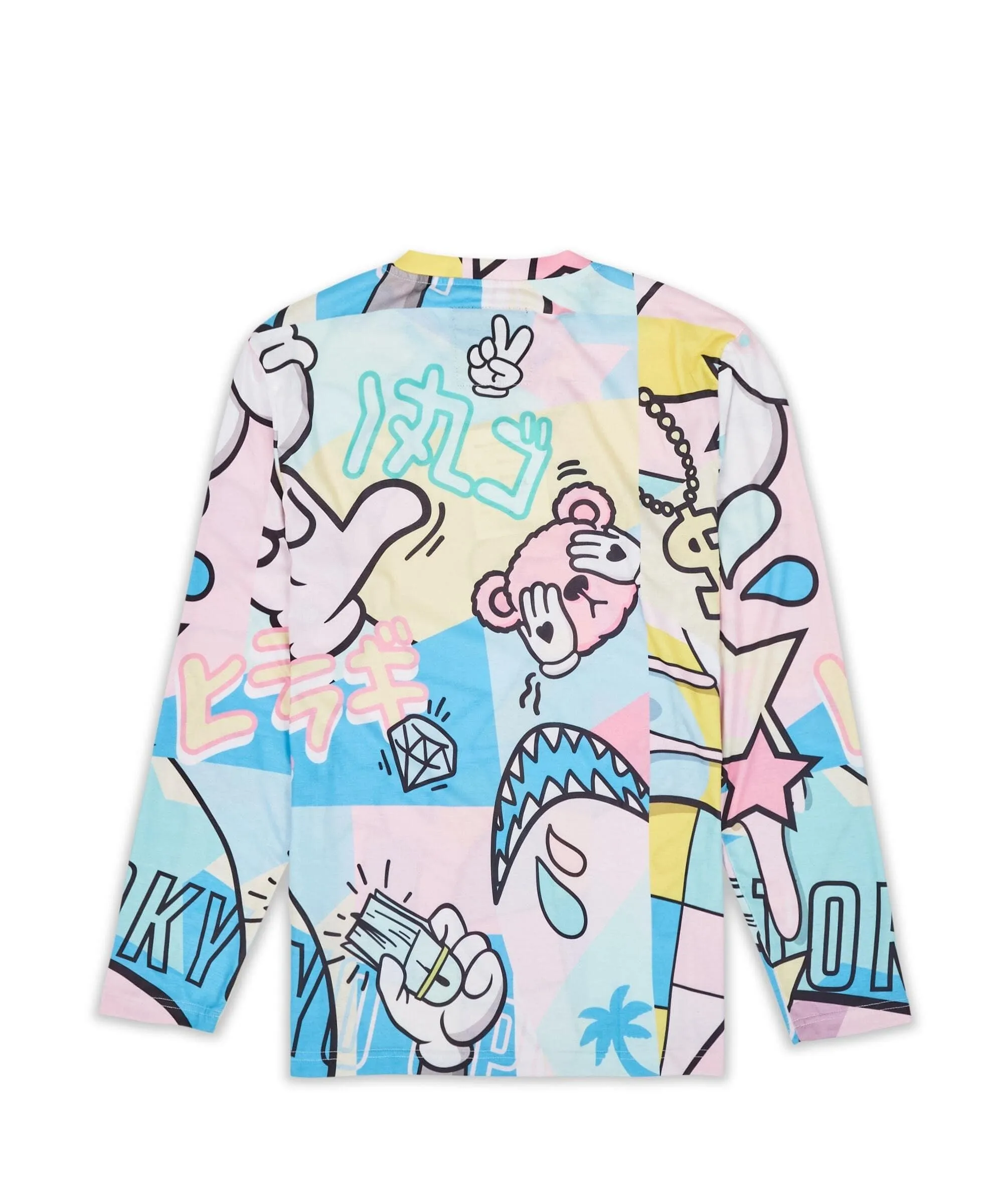 Cartoon Print Long Sleeve Tee