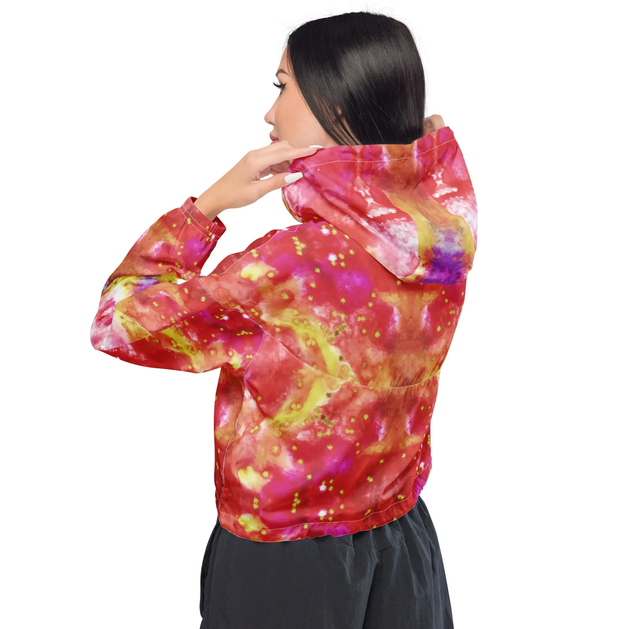 Cropped Track Jacket, Red Leaf