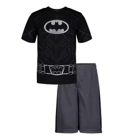 DC Comics Justice League Batman T-Shirt and Mesh Shorts Outfit Set