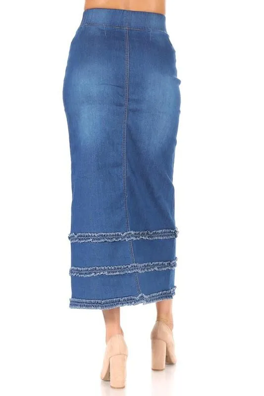 Debbie Long Jean Skirt