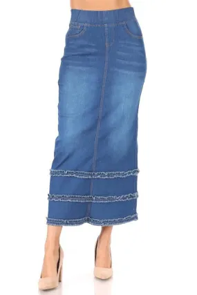 Debbie Long Jean Skirt