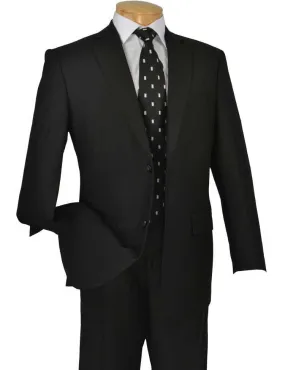 Executive Classic Fit  Two Piece Suit Color Solid Black