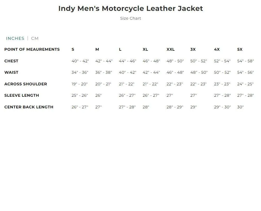 First Mfg Mens Indy Vented Leather Motorcycle Jacket