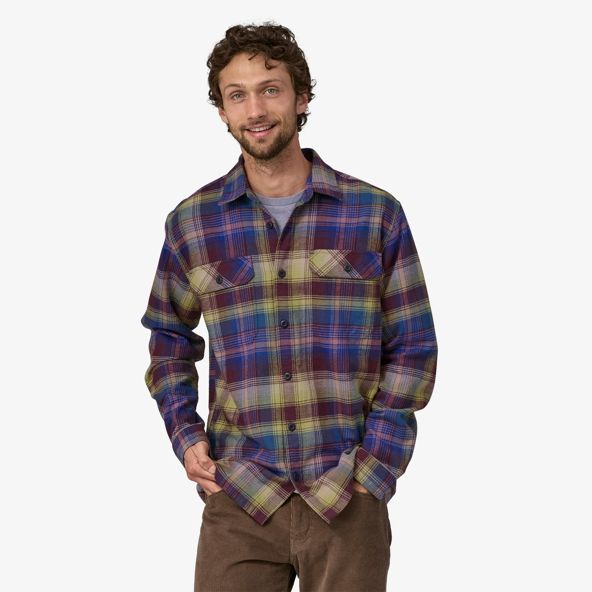 Men's Long-Sleeved Organic Cotton Midweight Fjord Flannel Shirt