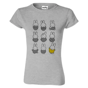 miffy ladies yellow dress - grey T-Shirt