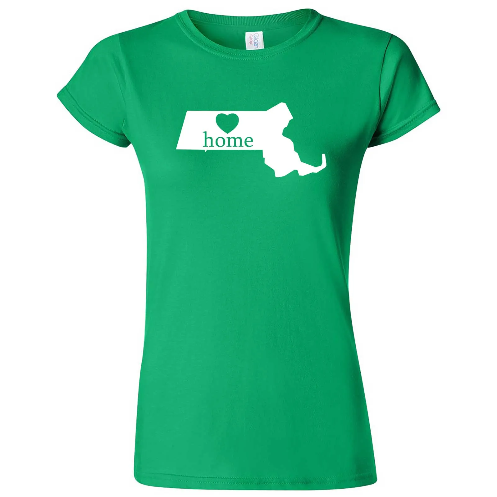 "Massachusetts Home State Pride" women's t-shirt