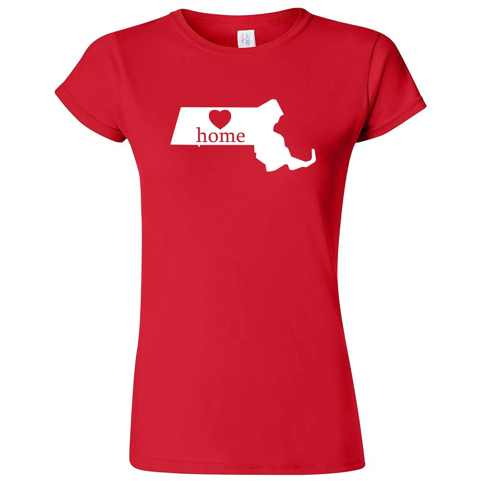 "Massachusetts Home State Pride" women's t-shirt