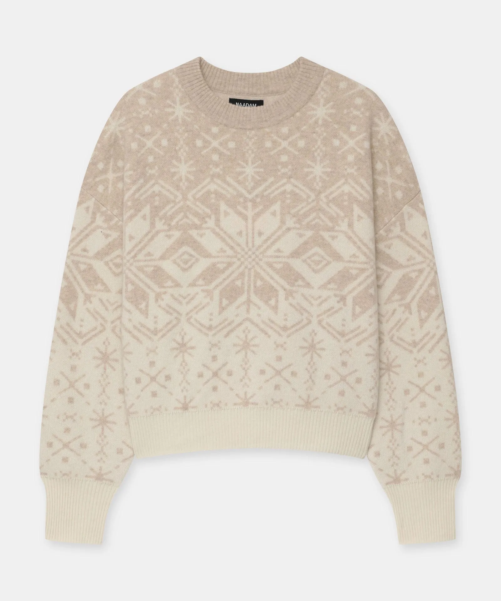 Signature Cashmere Fair Isle Holiday Crewneck Sweater