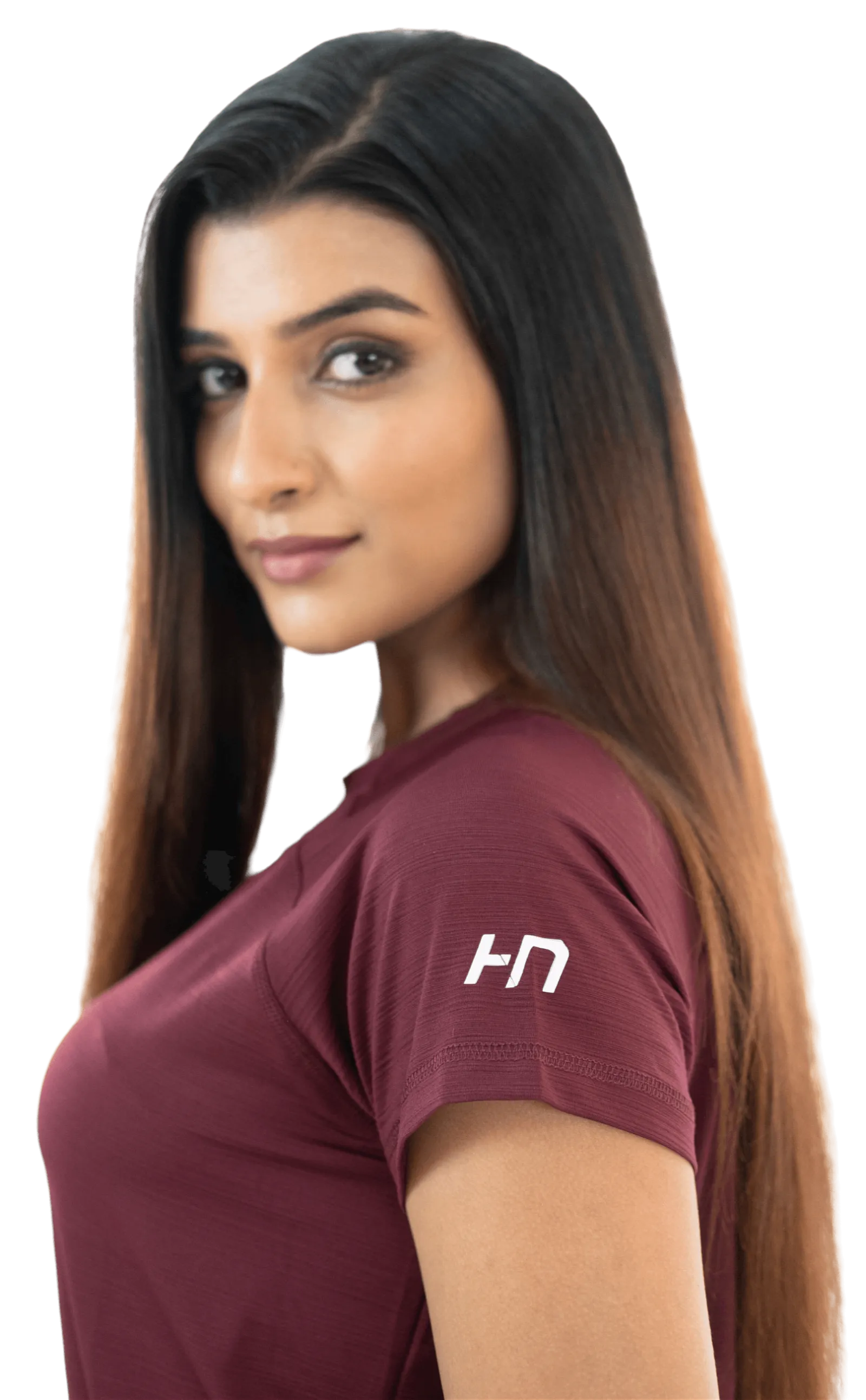 SOuLL Active Wine Red Half Sleeves T-Shirt