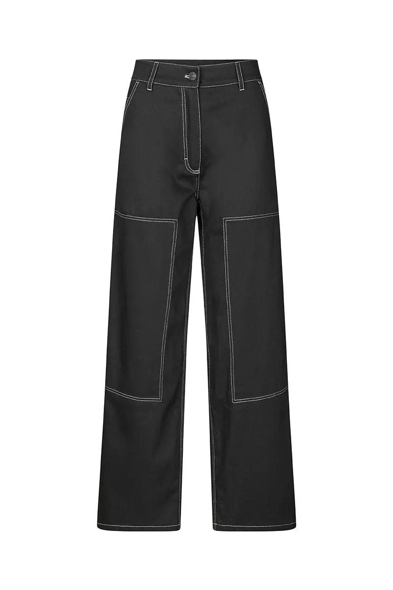 VIRGINIA | TROUSERS COTTON DRILL BLACK