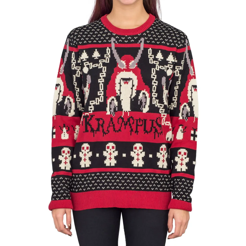 Women's Krampus Knit Ugly Christmas Sweater