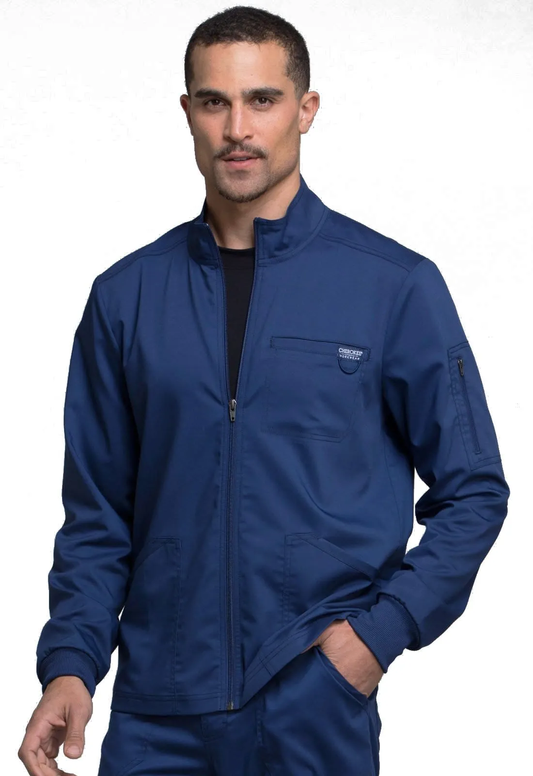 WW Revolution Men's Zip Front Scrub Jacket WW320